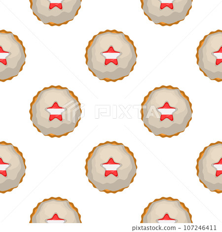 Pattern cookie with flag country Latvia in tasty biscuit Pattern cookie with flag country Latvia in tasty biscuit 107246411