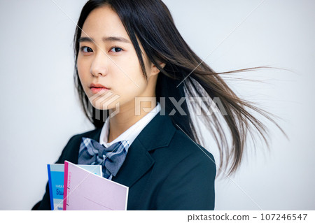 High school girl serious advertising image High school girl serious advertising image 107246547