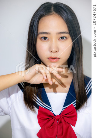 School girls to think School girls to think 107247671