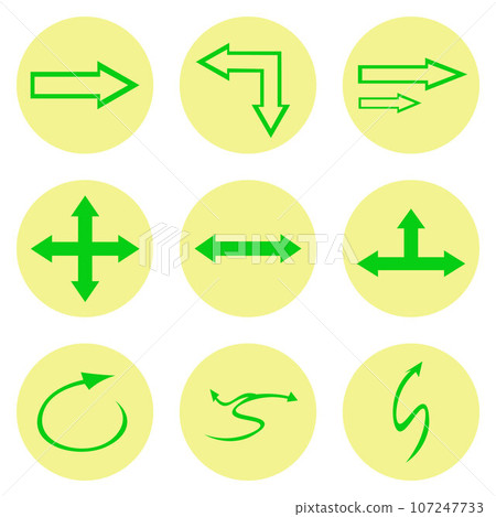 set of arrows icon set of arrows icon 107247733