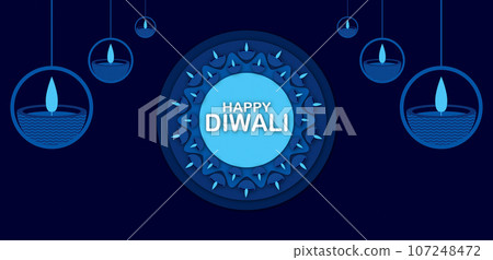 Happy Diwali festival background 107248472