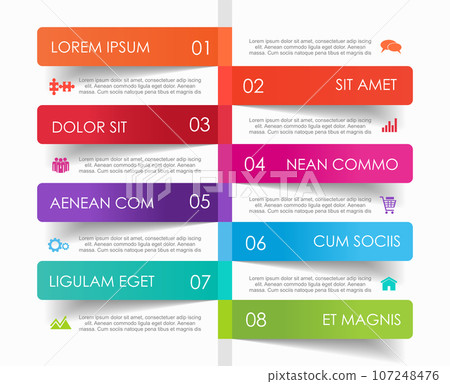 Infographic design template with place for your data. Vector illustration. 107248476