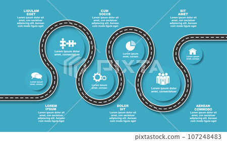 Infographic design template with place for your data. Vector illustration. 107248483