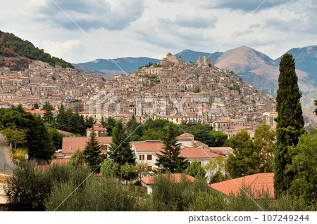 The old village of Morano Calabro, Calabria, Italy in the Pollino massif 107249244