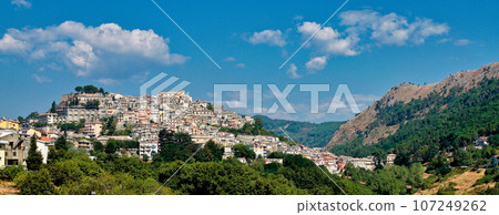Tiriolo, typical village in Aspromonte of Calabria in Southern Italy 107249262
