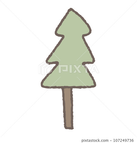 doodle tree minimal style 107249736