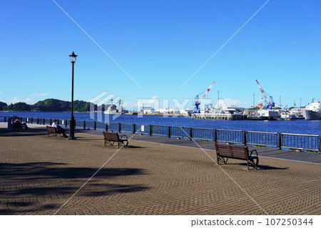 從韋爾尼公園看到的橫須賀主港 107250344