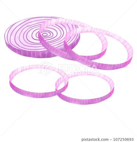 sliced onions 107250693