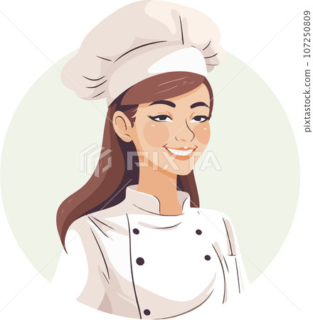 Young woman cooking in the kitchen. Healthy food. Healthy Lifestyle. Cooking at home. vector illustrations Young woman cooking in the kitchen. Healthy food. Healthy Lifestyle. Cooking at home. vector illustrations 107250809