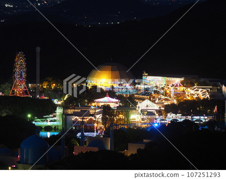 Reoma World night view seen from Shiroyama [Marugame City, Kagawa Prefecture] 2 107251293