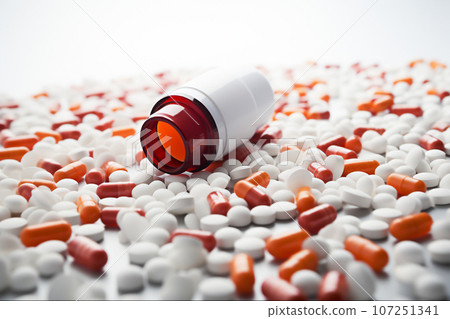Pharmaceutical Concept Pills Medication and Health, Generative Ai 107251341