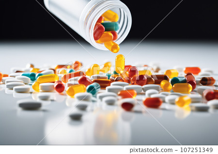Pharmaceutical Concept Pills Medication and Health, Generative Ai 107251349