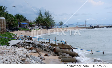 Phla beach in Banchang district Phla beach in Banchang district 107253880