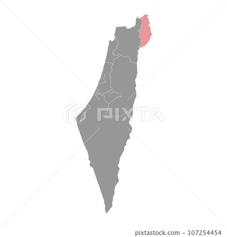 Golan Heights map, disputed territory in the Middle East. Golan Heights map, disputed territory in the Middle East. 107254454