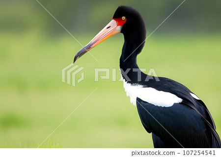 Black-necked stork (Ciconia nigra). Generative AI 107254541
