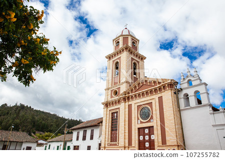 HIstorical Parish Temple of the Divine Savior built on 1678 at the central square of the beautiful small town of Iza. HIstorical Parish Temple of the Divine Savior built on 1678 at the central square of the beautiful small town of Iza. 107255782