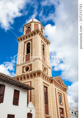 HIstorical Parish Temple of the Divine Savior built on 1678 at the central square of the beautiful small town of Iza. HIstorical Parish Temple of the Divine Savior built on 1678 at the central square of the beautiful small town of Iza. 107255783