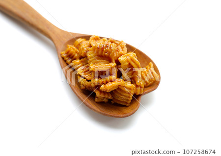 Klong Klang Krob, Thai caramelized crisps sweet dessert Klong Klang Krob, Thai caramelized crisps sweet dessert 107258674