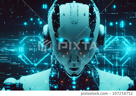 Robot wrapped in neurons 2 107258752