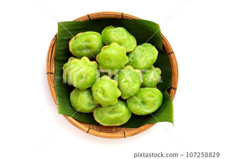 Kanom Krok Singapore, Pandans hot cake. Thai dessert 107258829