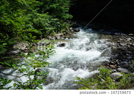 Togawa River next to the Manji Stone Buddha 107259873