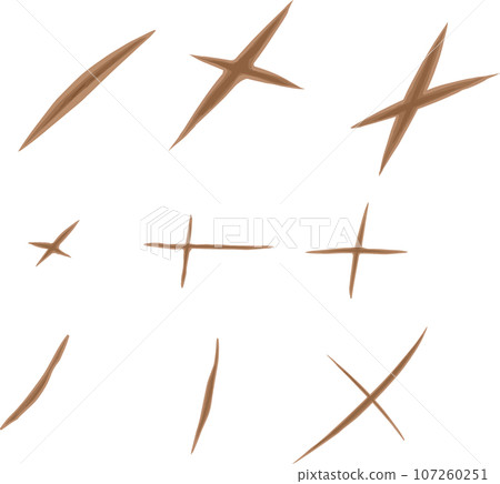 Wound illustration set 107260251