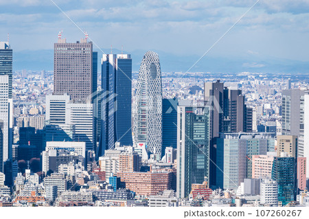"Tokyo" Shinjuku cityscape and cityscape seen from Shibuya Sky 107260267