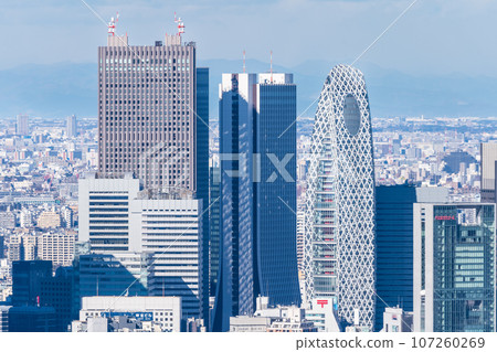 「東京」新宿街景和從澀谷天空看到的街景 107260269