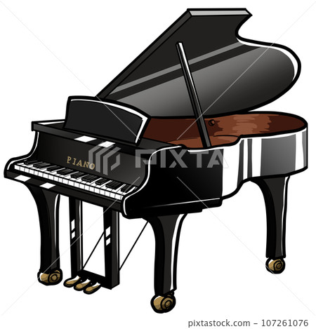 簡單的三角鋼琴插圖 簡單的三角鋼琴插圖 107261076