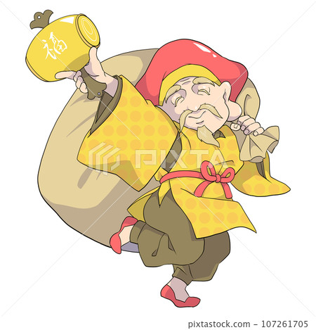 Daikokuten brings treasures 107261705