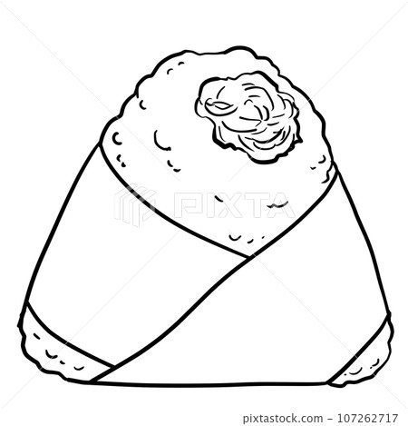 飯糰線描圖 飯糰線描圖 107262717
