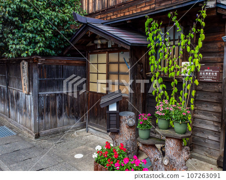 秋田縣益田町盛夏遊覽充滿旅行氣息的古街景 107263091