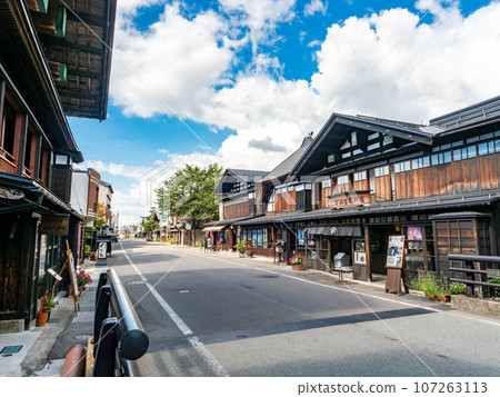 A travel-filled old townscape visited in midsummer, Masuda Town, Akita Prefecture 107263113