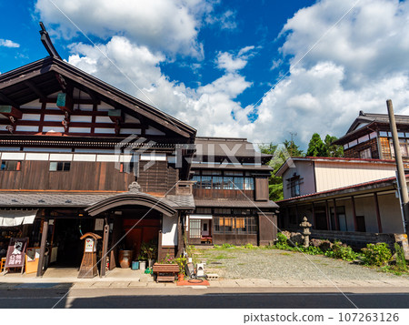 秋田縣益田町盛夏遊覽充滿旅行氣息的古街景 秋田縣益田町盛夏遊覽充滿旅行氣息的古街景 107263126
