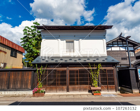 秋田縣益田町盛夏遊覽充滿旅行氣息的古街景 107263132