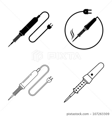solder iron icon solder iron icon 107263309