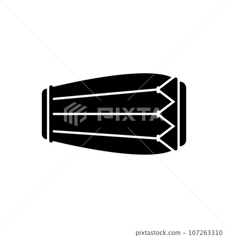 Kendang icon, traditional Indonesian musical instrument Kendang icon, traditional Indonesian musical instrument 107263310