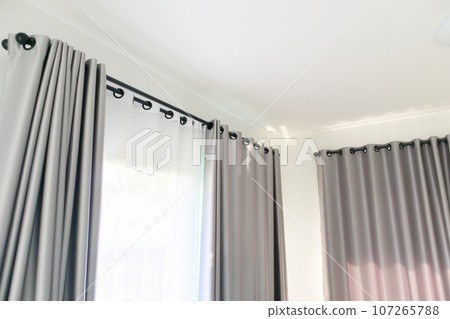 Curtain window interior decoration in living room 107265788