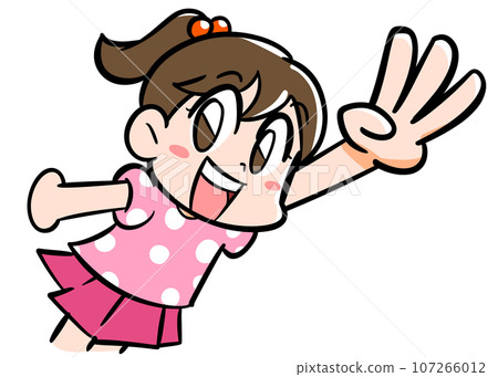 girl three fingers 107266012