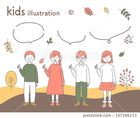 autumn children illustration autumn children illustration 107266233