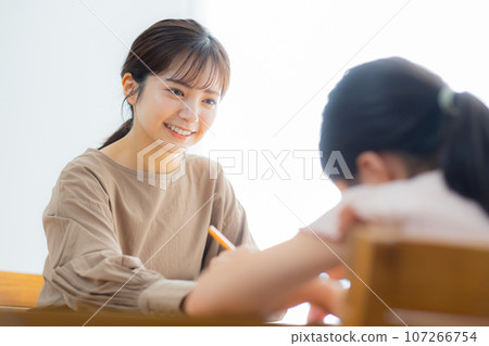 Elementary school student homework study tutor 107266754