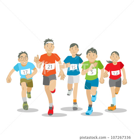 孩子們參加馬拉鬆比賽 孩子們參加馬拉鬆比賽 107267336