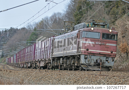 北陸本線 Tsubata-Kurikara JR Freight EF81-116(富山) 北陸本線 Tsubata-Kurikara JR Freight EF81-116(富山) 107267717