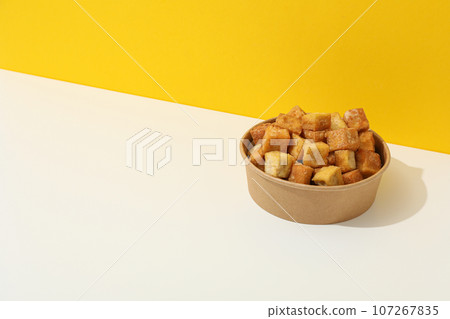 Fried tofu, tasty and delicious fried food Fried tofu, tasty and delicious fried food 107267835