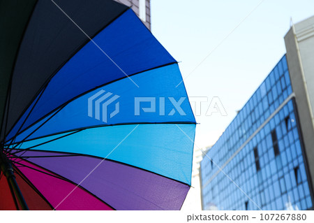 The main attribute in rainy weather - umbrella The main attribute in rainy weather - umbrella 107267880