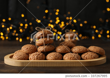 Delicious Dutch Pepernoten Christmas cookies in a bowl Delicious Dutch Pepernoten Christmas cookies in a bowl 107267995