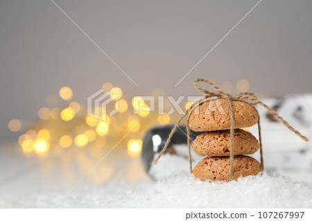 Concept of tasty Dutch Christmas cookies, Pepernoten Concept of tasty Dutch Christmas cookies, Pepernoten 107267997