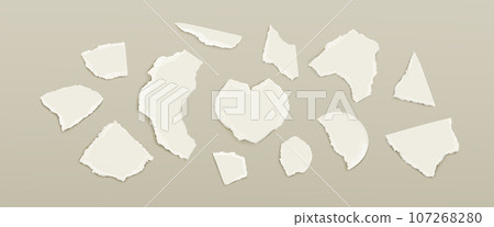 Newspaper scrap for collage with torn edges. Newspaper scrap for collage with torn edges. 107268280