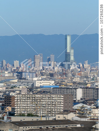 從山上看到的大阪城市景觀 從山上看到的大阪城市景觀 107268286