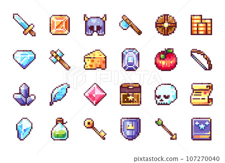 48 Axe Icons Pixel Art by 2D Game Assets on Dribbble